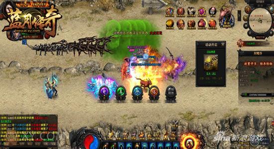 激战封魔谷 XY游戏《蓝月传奇》怒闯天关