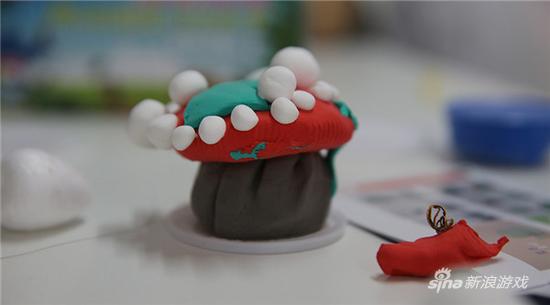 孩子们的粘土作品