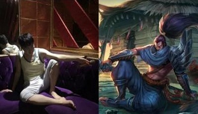 骚男强行模仿亚索