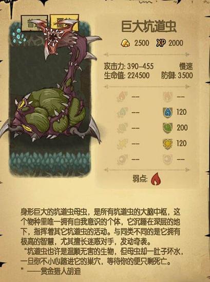 《贪婪洞窟》怪物防御图