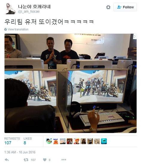 比赛的结果是韩国中学生完虐《守望先锋》制作团队。