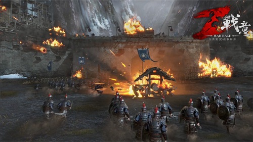 使用投石弩阻止撞车推进