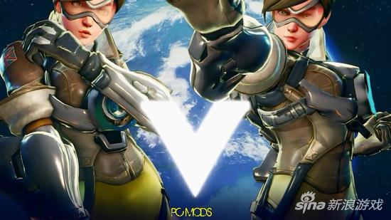 《街霸5》里玩《守望先锋》