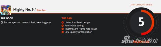 《无敌九号》Gamespot的评分为5
