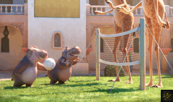 过网触球，河马得分