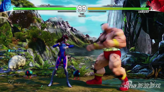 这身姿值满分！机甲女神D.av乱入《街头霸王5》