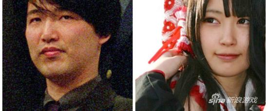 腾岛康介（左）和御伽猫梦（右）