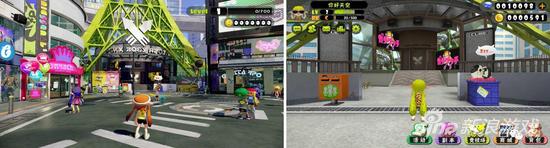 画面虽清晰但生硬，没有光影，这是我的第一观感（左图为原版《喷射战士》，右图为仿制品《喷射战士》，下同）