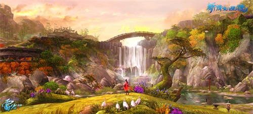 生机盎然的山谷碧潭