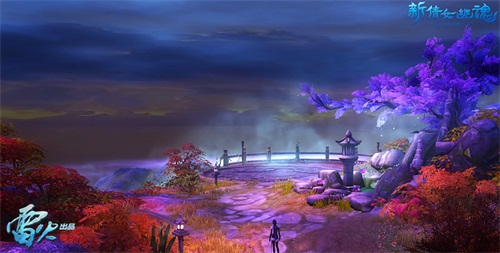 夜色下的观景台