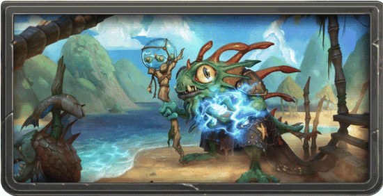 炉石战记全新英雄:神谕者摩戈尔 一只拄拐杖的鱼