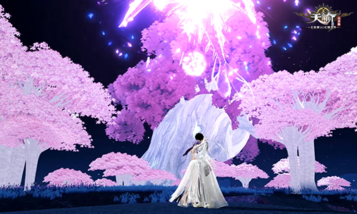 玩家在结契场景中成为焦点