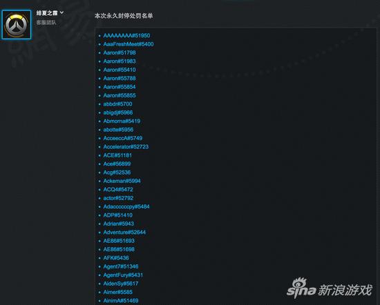 部分被封的账号