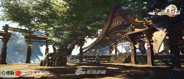 图6 《古剑奇谭网络版》斩风门派洞天：酩酊坊