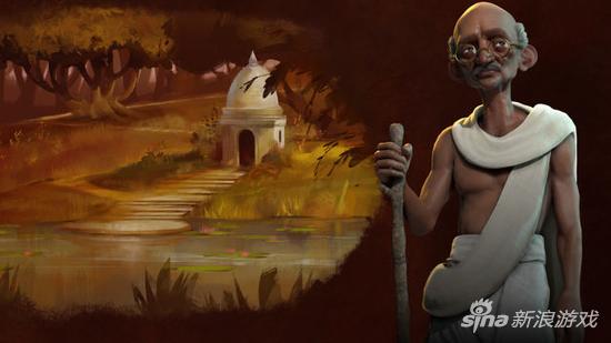 《文明6》印度领袖：甘地