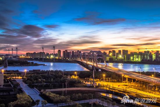 中新天津生态城夜景