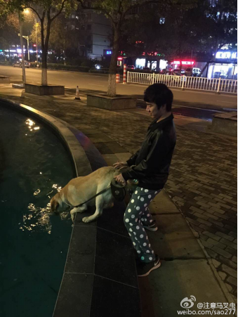 骚男的遛狗日常