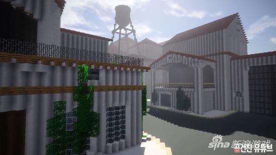 玩家用《我的世界》还原《守望先锋》好莱坞