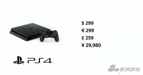 PS4 Slim售价299美元