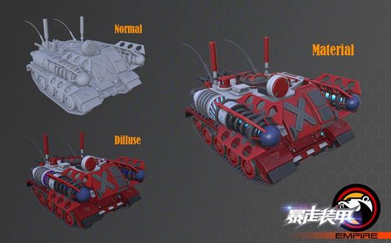 图07：电磁坦克建模图