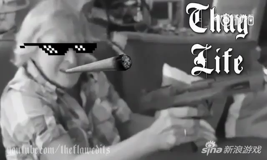 国外一老奶奶玩《使命召唤》 最后竟拔出真枪乱射