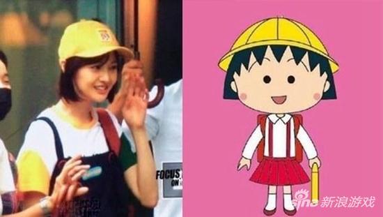 被萌到了吗？郑爽戴黄帽秒变樱桃小丸子！