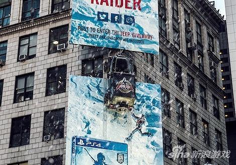 纽约时代广场十月下飞雪