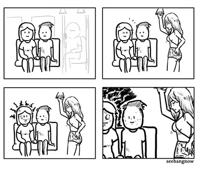 现在的年轻人应该是两个人一起看吧