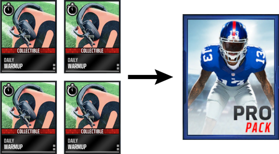 完成日常任务可获得材料卡并兑换球员卡包