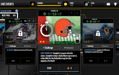 《NFL Mobile》在日常任务的设定上特别灵活。