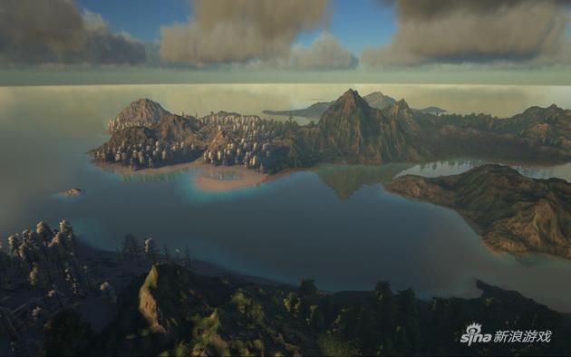 随机生成的核心岛地图