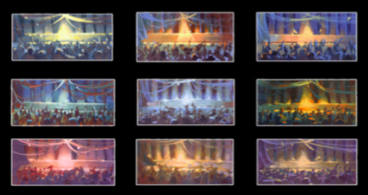 Nathan向大家展示不同的环境设计所营造的不同氛围