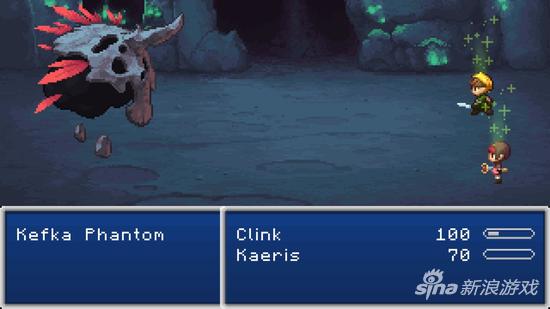 典型的《最终幻想》战斗界面