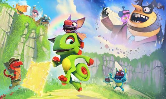 《尤卡和雷利》（Yooka-Laylee）美术图。图片来源：Playtonic