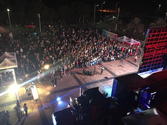 武汉纺织学院活动现场