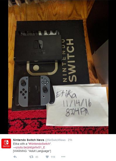 任天堂Switch真机遭网络曝光