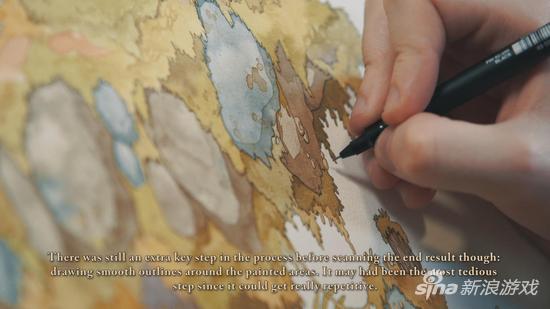 游戏画面手绘过程