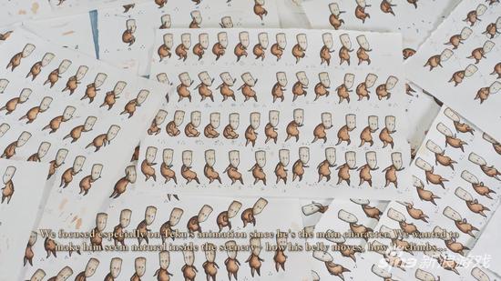 人物的每个动作都要画出来