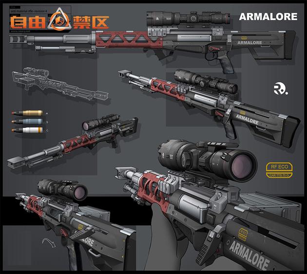 图21：《自由禁区》极致武器设计原画