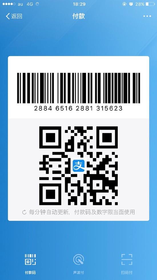 付款码及数字限当面使用