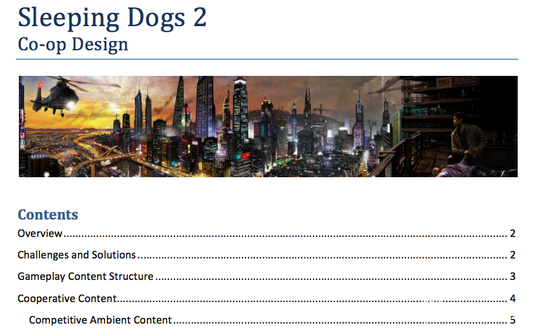 曝光的《热血无赖2》的开发计划书截图