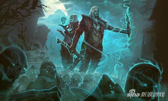 男性和女性死灵法师原画