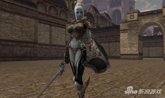 《天堂2》中的暗精灵女