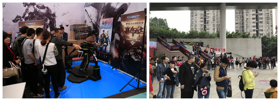 （场馆外火爆的场面）