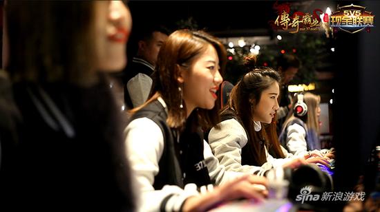 女子战队比赛现场