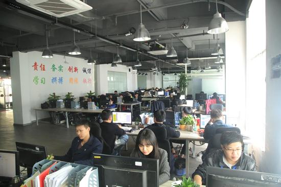游龙网络公司内景