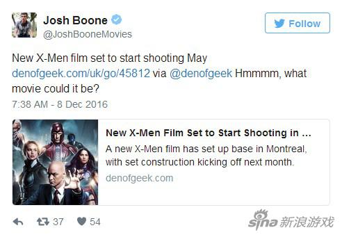 讲述新的变种人《X战警》新电影明年开拍