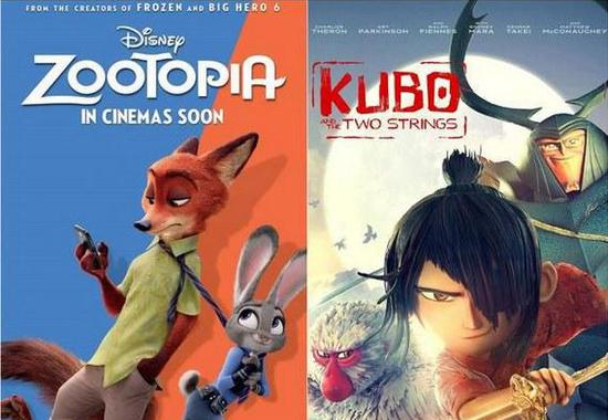 74届金球奖最佳动画长片名单