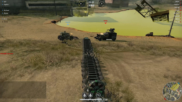 “蜈蚣”车利用地形优势怼翻全场