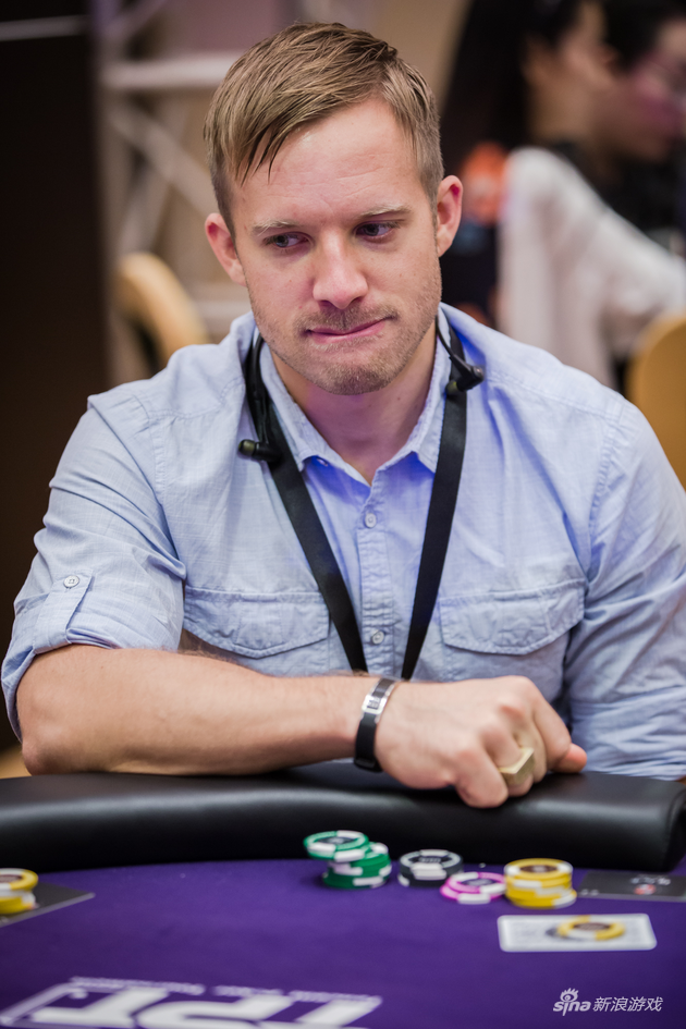 Martin Jacobson正在进行比赛